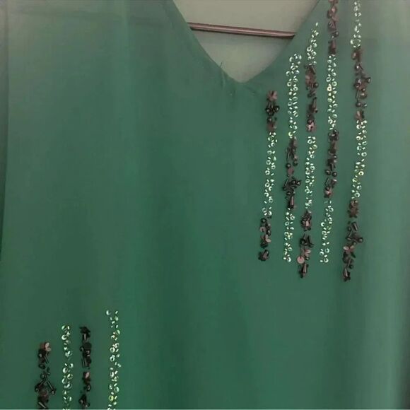 LULUSAR PAKISTANI DESIGNER SEMI FORMAL DRESS KAFTAN - Picture 7 of 7